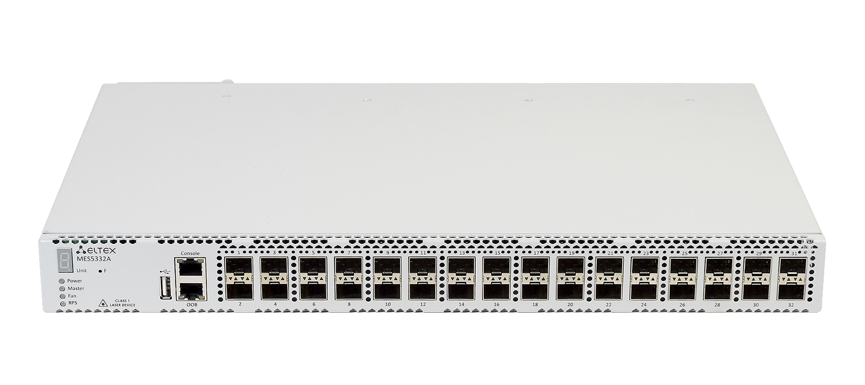 Ethernet-коммутатор MES5332A rev. C, 1x1G RJ45 + 32x10G SFP+, L3, dual PSU