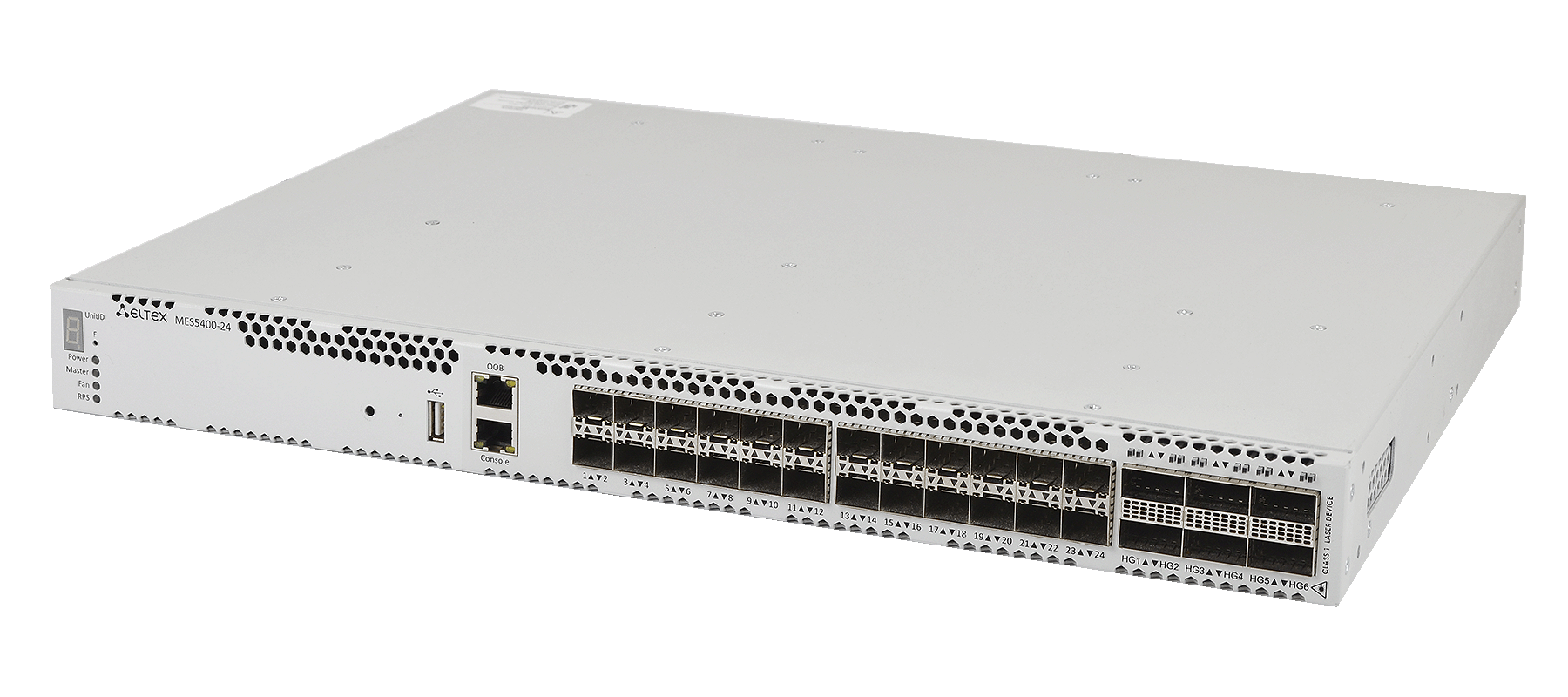 Ethernet-коммутатор MES5400-24, 24x1G/10G SFP+ + 6x40G/100G QSFP+, L3, dual PSU